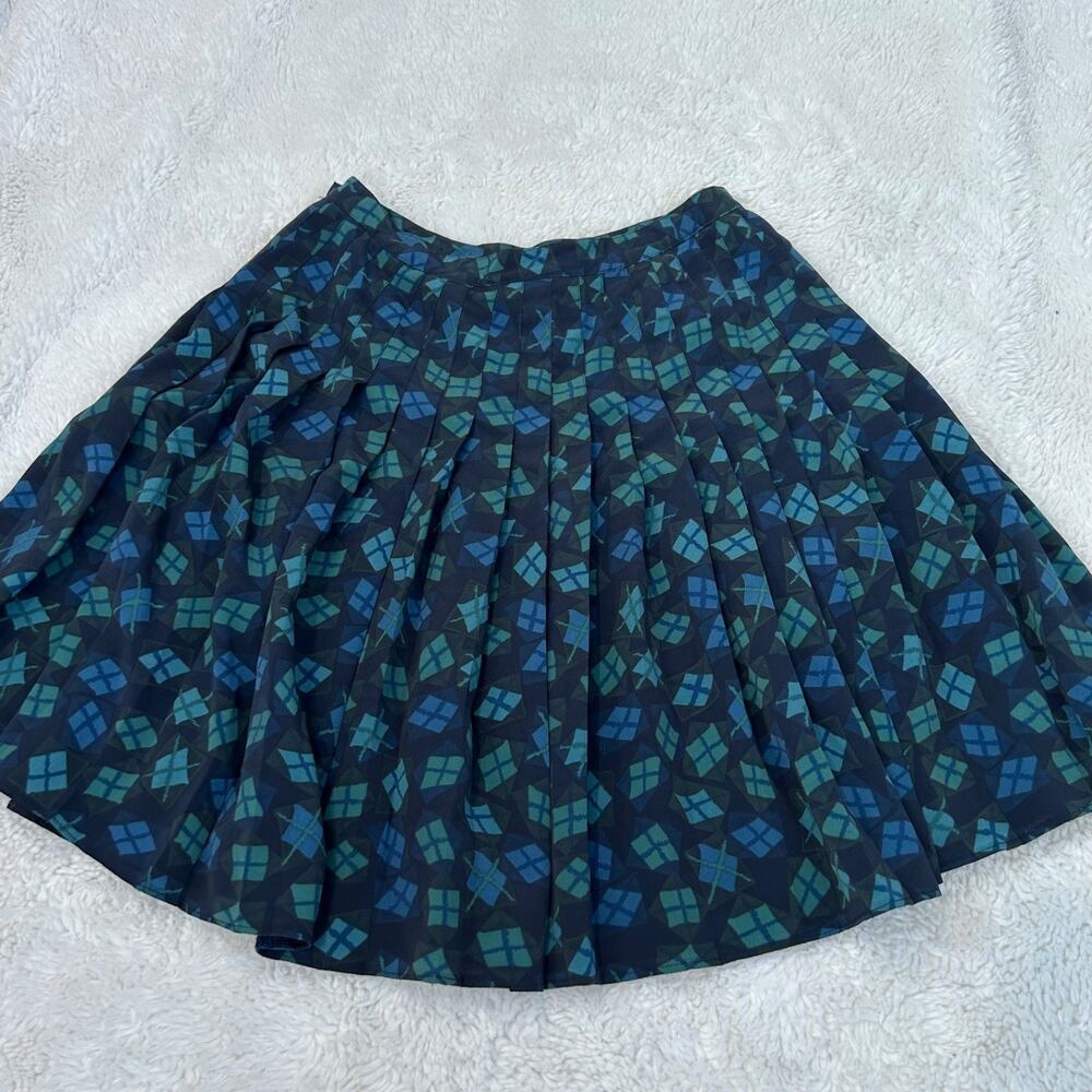 VTG Y2K Express Plaid Pleated Midi Skirt Sz 11/12 Grunge Goth Schoolgirl College
